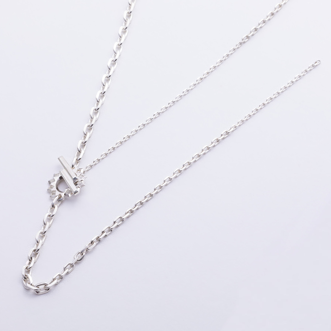 ヒマワリ マンテルY字ネックレス/SV925/HIMAWARI mantel y-shaped necklace